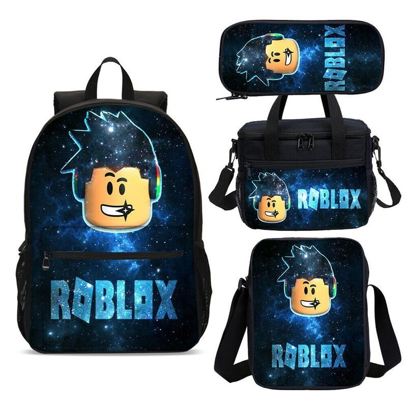 Kit Escolar com Mochila com Carrinho + Lancheira + Estojo Plus - Roblox