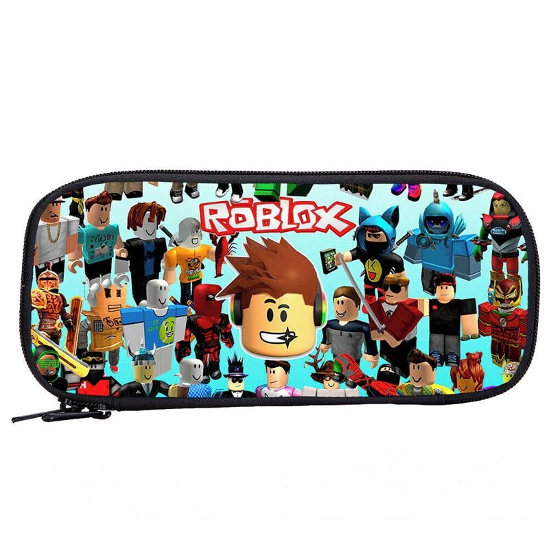 Kit Mochila, Necessaire, Lancheira e Estojo Roblox 4 Peças