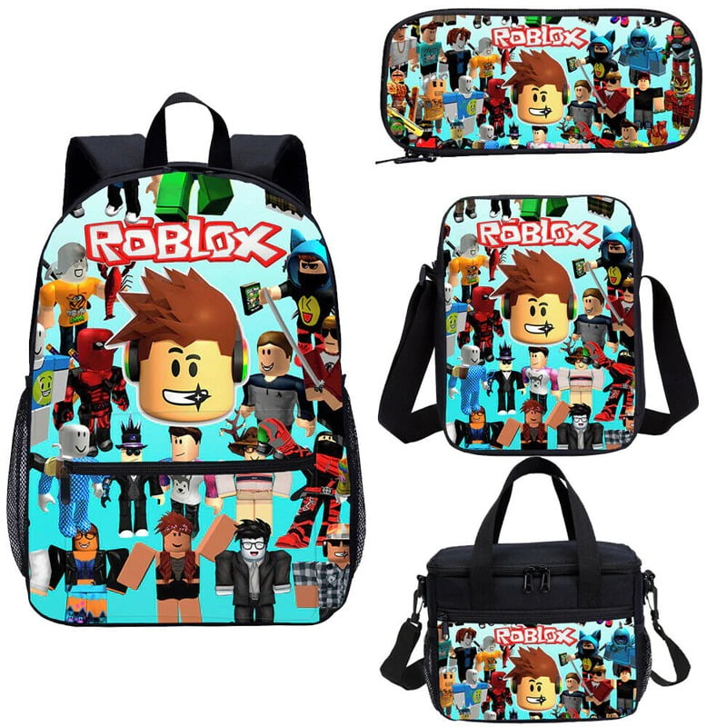 Mochila Escolar E Conjunto De Lancheira Para Estudantes Roblox