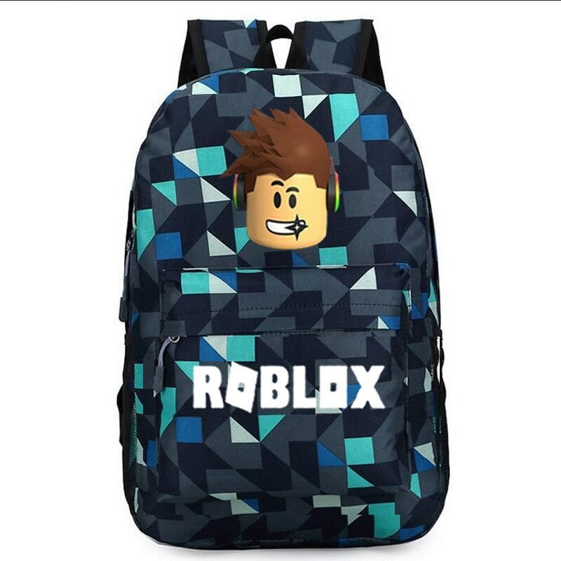 Crianças meninos meninas Roblox Impressão Mochila Mochila Saco de