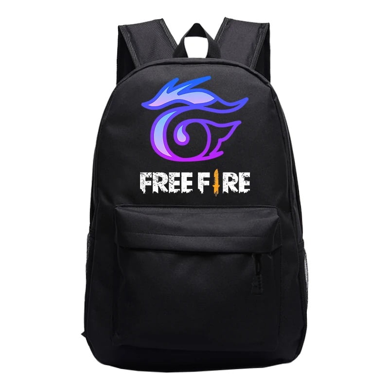 Mochila Escolar Masculino e Feminino Free Fire 