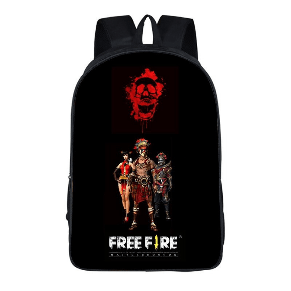 Mochila infantil escolar Free Fire feminina e masculina