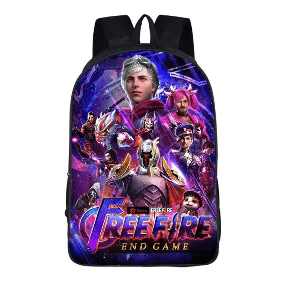 Mochila Escolar Masculino e Feminino Free Fire