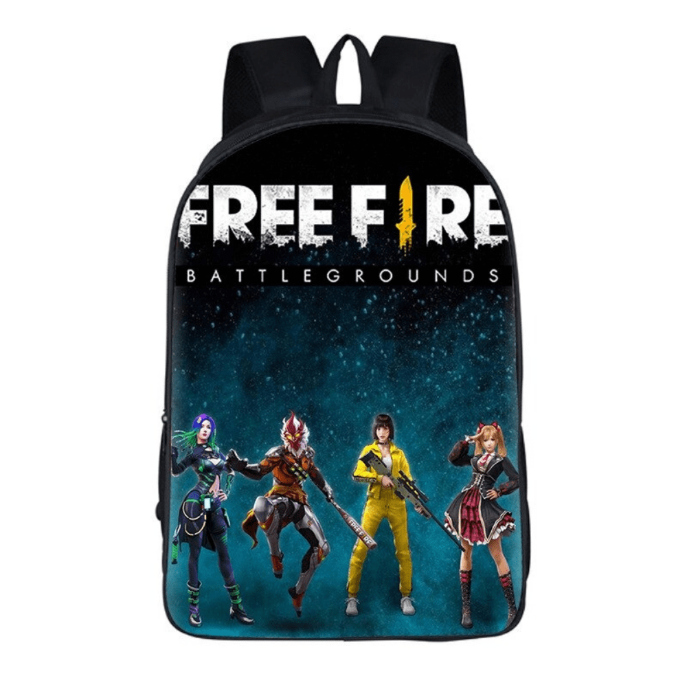 Mochila Escolar Masculino e Feminino Free Fire