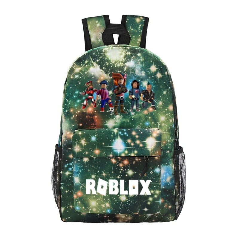 Mochila Roblox Escolar Infantil Masculina Verde Universo