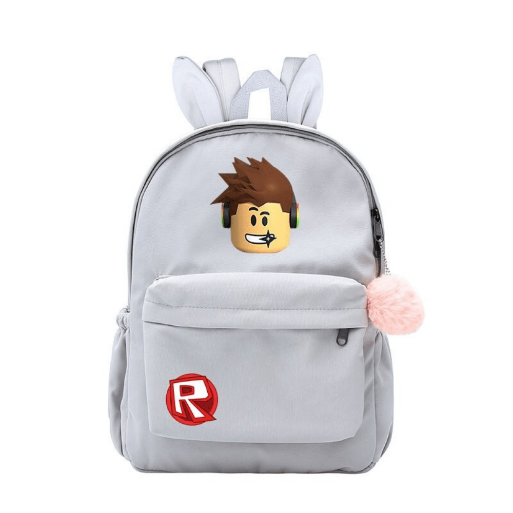 Roblox-Mochila Impressa Dupla Face para Meninos e Meninas, Mochila