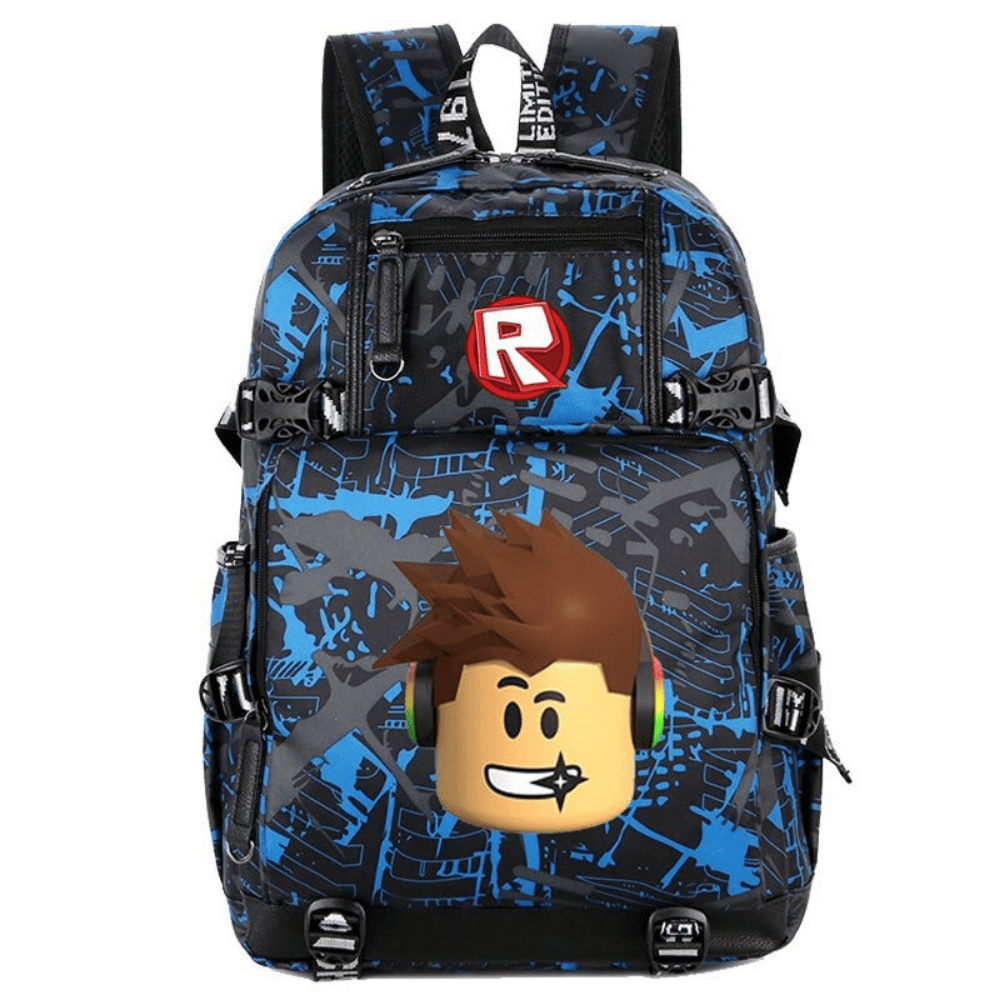 Crianças meninos meninas Roblox Impressão Mochila Mochila Saco de