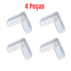 Kit Protetores De Quinas E Cantos De Silicone C/ Adesivo 4 peças