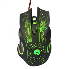 Mouse gamer 6D 6 botões com fio de 3200 dpi com LED óptical profissional