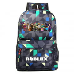 Mochila infantil  tema Roblox  para crianças com faixa etária de 5 a 13 anos