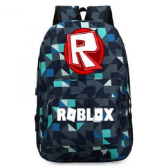 Mochila infantil  tema Roblox  para crianças com faixa etária de 5 a 13 anos