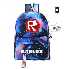 Mochila infantil  tema Roblox  para crianças com faixa etária de 5 a 13 anos