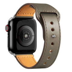 Pulseira de Couro Legítimo Para Apple Watch séries 1 2 3 4 5 e 6 de 38mm até 44mm