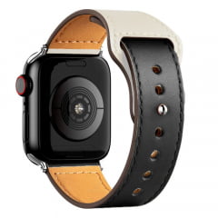 Pulseira de Couro Legítimo Para Apple Watch séries 1 2 3 4 5 e 6 de 38mm até 44mm