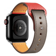 Pulseira de Couro Legítimo Para Apple Watch séries 1 2 3 4 5 e 6 de 38mm até 44mm