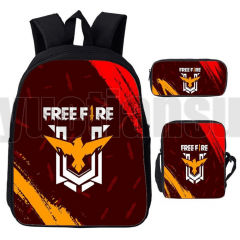 Kit Escolar Infantil Free Fire - Mochila, Necessaire e Estojo