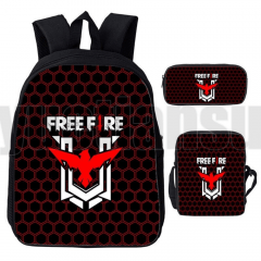 Kit Escolar Infantil Free Fire - Mochila, Necessaire e Estojo