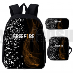 Kit Escolar Infantil Free Fire - Mochila, Necessaire e Estojo