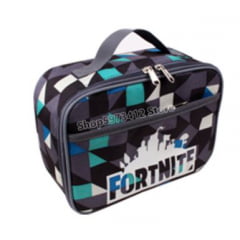 Kit Mochila + Estojo + Lancheira Fortnite