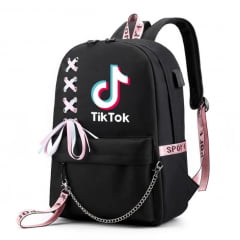 Mochila Escolar Tik Tok Feminina