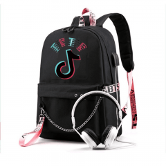 Mochila Infantil Escolar Feminina Tik Tok USB