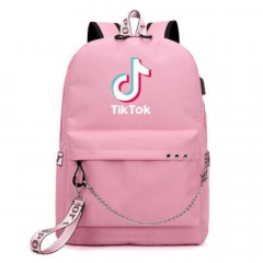 Mochila Infantil Escolar Feminina Tik Tok USB