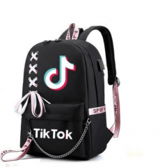 Mochila Infantil Escolar Feminina Tik Tok USB