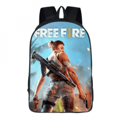 Mochila infantil escolar Free Fire feminina e masculina