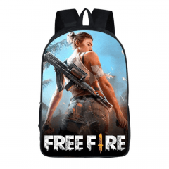 Mochila infantil escolar Free Fire feminina e masculina