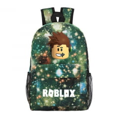 Mochila Roblox Escolar Infantil Masculina Verde Universo