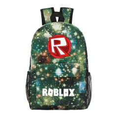 Mochila Roblox Escolar Infantil Masculina Verde Universo