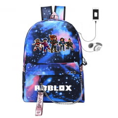 Mochila Roblox Feminina Azul Universo 2021