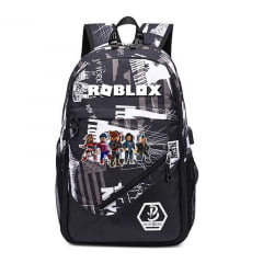 Mochila Roblox USB infantil feminina e masculina 2021