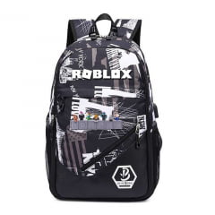 Mochila Roblox USB infantil feminina e masculina 2021