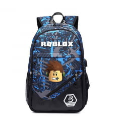 Mochila Roblox USB infantil feminina e masculina 2021