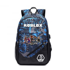 Mochila Roblox USB infantil feminina e masculina 2021