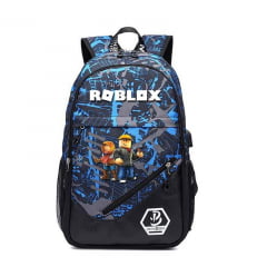 Mochila Roblox USB infantil feminina e masculina 2021