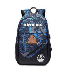 Mochila Roblox USB infantil feminina e masculina 2021