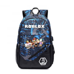 Mochila Roblox USB infantil feminina e masculina 2021