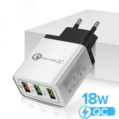 Carregador Turbo 20W Com Carga Rápida Usb C