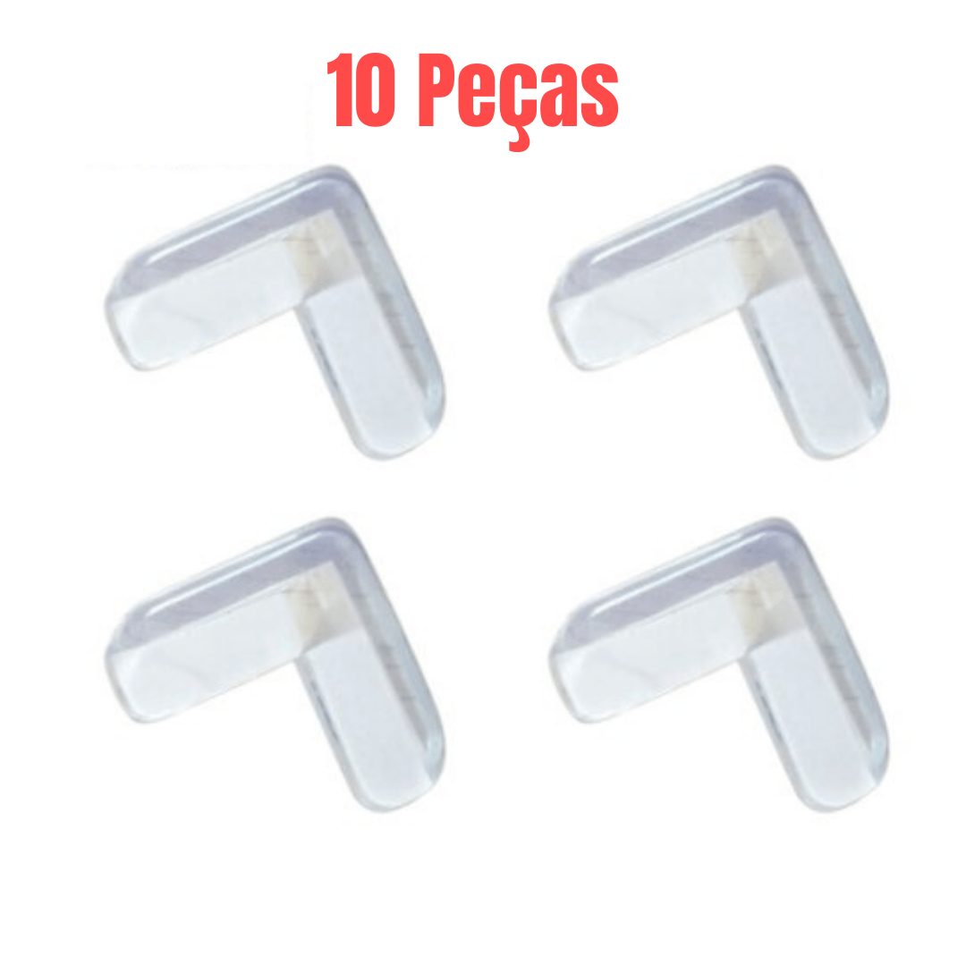 Kit Protetores de Quinas e Cantos De Silicone C/ Adesivo